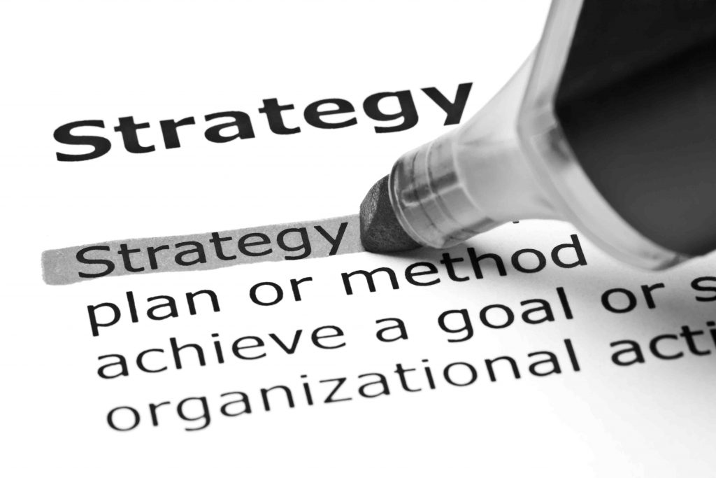 A dictionary definition of the term "digital strategy"